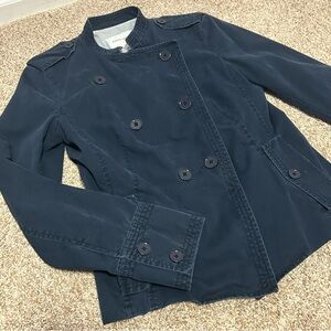 Banana Republic Navy Double-Breasted Jacket